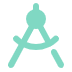 Icono compás. Movimientos en caderas y columna